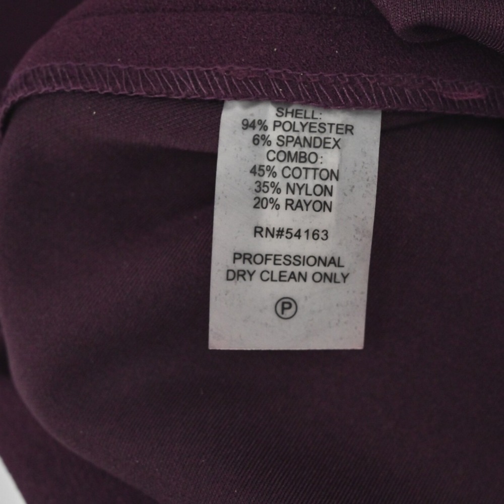 Calvin Klein Burgundy Sheath Dress Size 4 Lace Bell Sleeve Sheath Moody Romantic - Picture 9 of 14